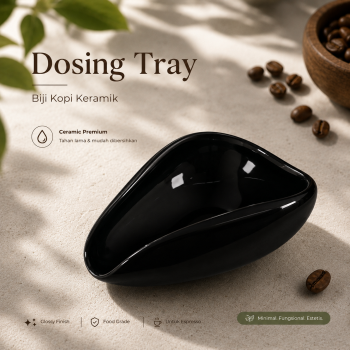 One Two Cups Coffee Dosing Tray Mangkok Takar Biji Kopi Keramik - OX40
