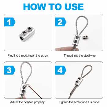 Gambar produk KELN Klem Seling Kawat Kuku Macan Clip Vertical Type A 1.5-2.0mm 10PCS - KL010A - 3