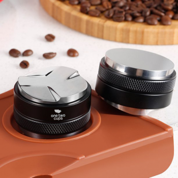 One Two Cups Macaroon Tamper Coffee Tool Flat and 3 Angled 58mm - INU161