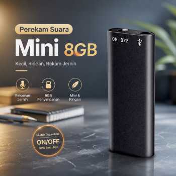 Savetek Perekam Suara Hyperbolic Mini Digital Voice Recorder 8GB - GX-R01