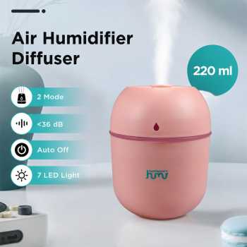 Taffware HUMI Air Humidifier Mini Ultrasonic Aroma Diffuser LED 220ml - GB476