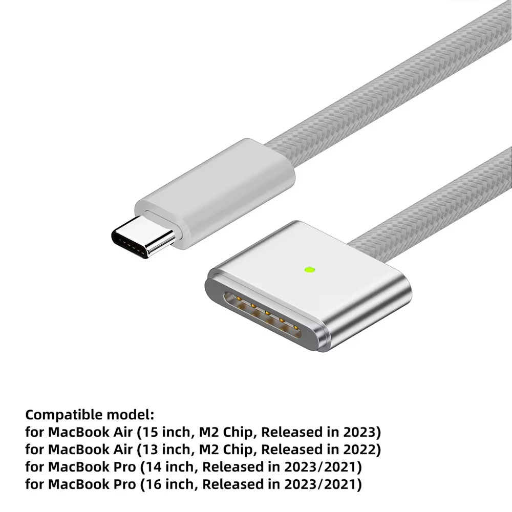 Gambar produk LISEN Kable Charger USB Type C to MagSafe 3 Fast Charging 140W 2M - AO50 - 6