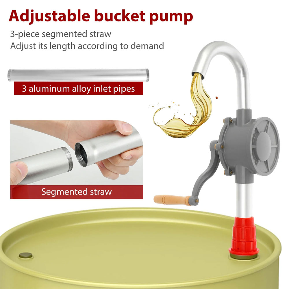 Kurbel Pompa Oli Minyak Engkol Drum Alumunium Rotary Oil Hand Manual - AM15 Gambar produk Kurbel Pompa Oli Minyak Engkol Drum Alumunium Rotary Oil Hand Manual - AM15 - 1