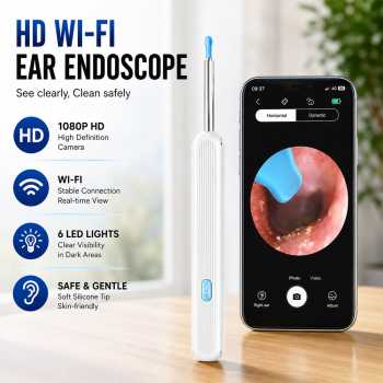 BYS Kamera Pembersih Telinga Korek Kuping Endoscope HD WiFi - Y38