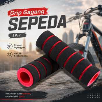Gambar produk TaffSPORT Grip Gagang Sepeda Bike Handlebar Spons Grip 1 Pair - GH-081H
