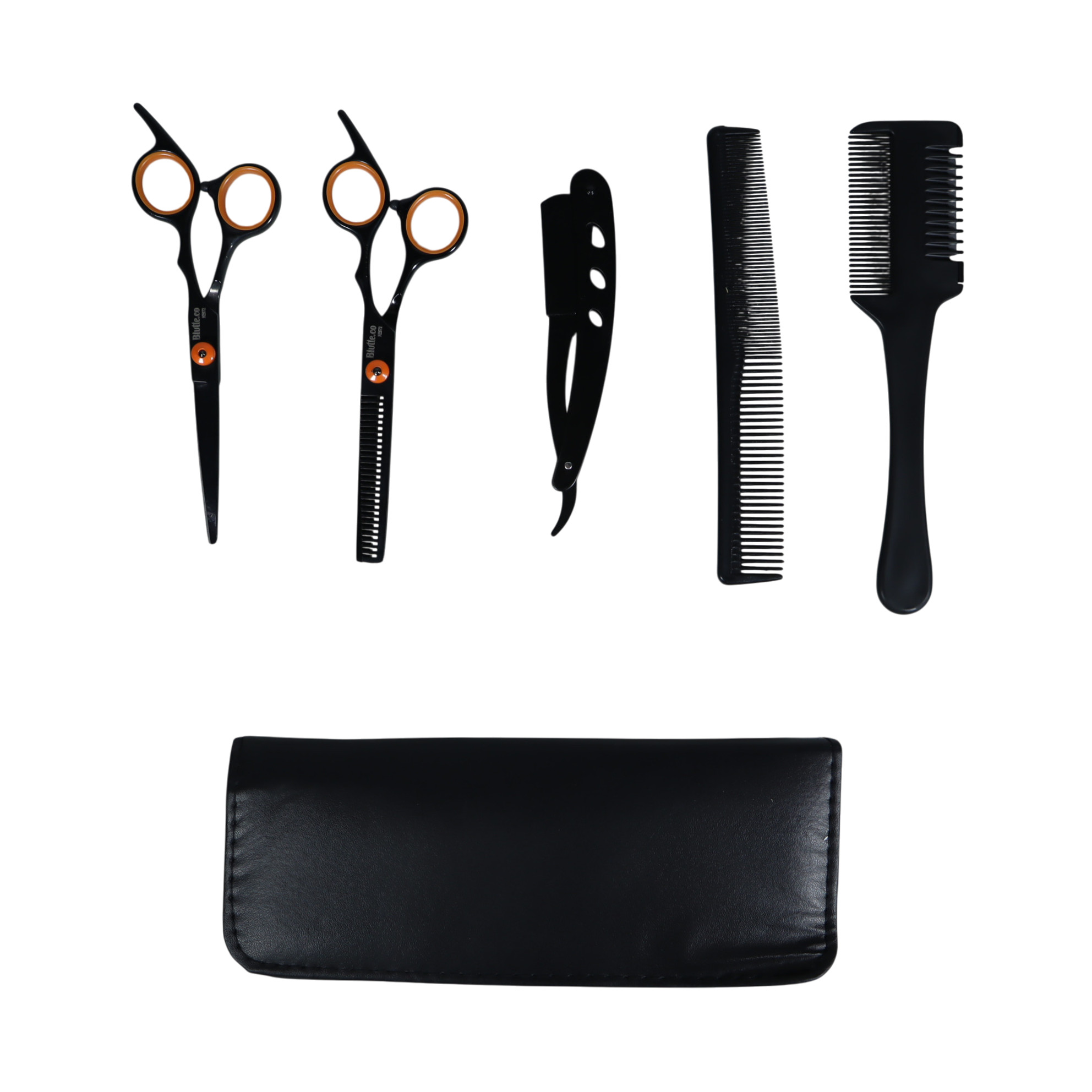 Noocuxuekon Set Gunting Rambut 5in1 Buffing Stainless Steel 4Cr13 - NE672 Gambar produk Noocuxuekon Set Gunting Rambut 5in1 Buffing Stainless Steel 4Cr13 - NE672 - 7