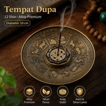 SAIJER Tempat Dupa Incense Stick Holder Burner Zodiac Plate 10cm - YN005
