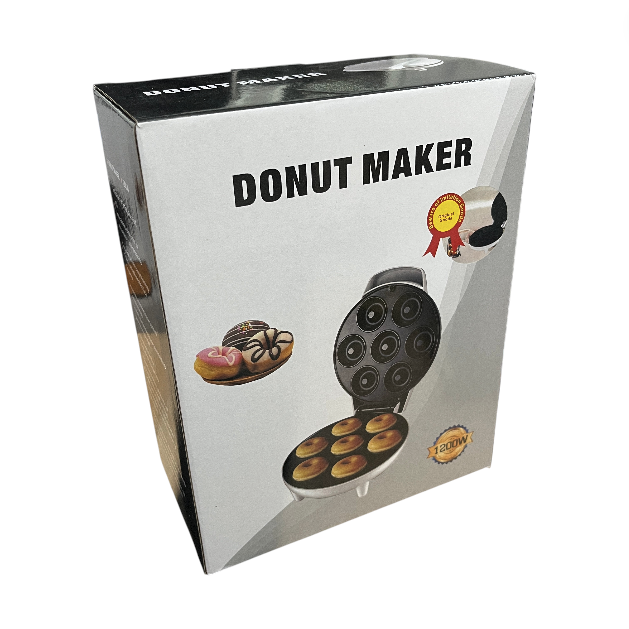 Aerosac Donut Maker Elektrik Alat Pembuat Donat Mini 7 Lubang 1200W - WQ-HS605 Gambar produk Aerosac Donut Maker Elektrik Alat Pembuat Donat Mini 7 Lubang 1200W - WQ-HS605 - Kemasan