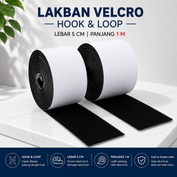 HAFINE Lakban Velcro Hook and Loop Magic Nylon Sticker - ZNK110