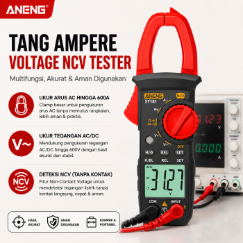 ANENG Digital Multimeter Tang Ampere Voltage NCV Tester Clamp - ST181