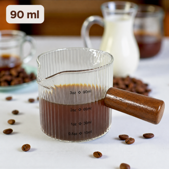 One Two Cups Gelas Takar Kopi Espresso Measuring Cup Double Spout 90ml - KS65