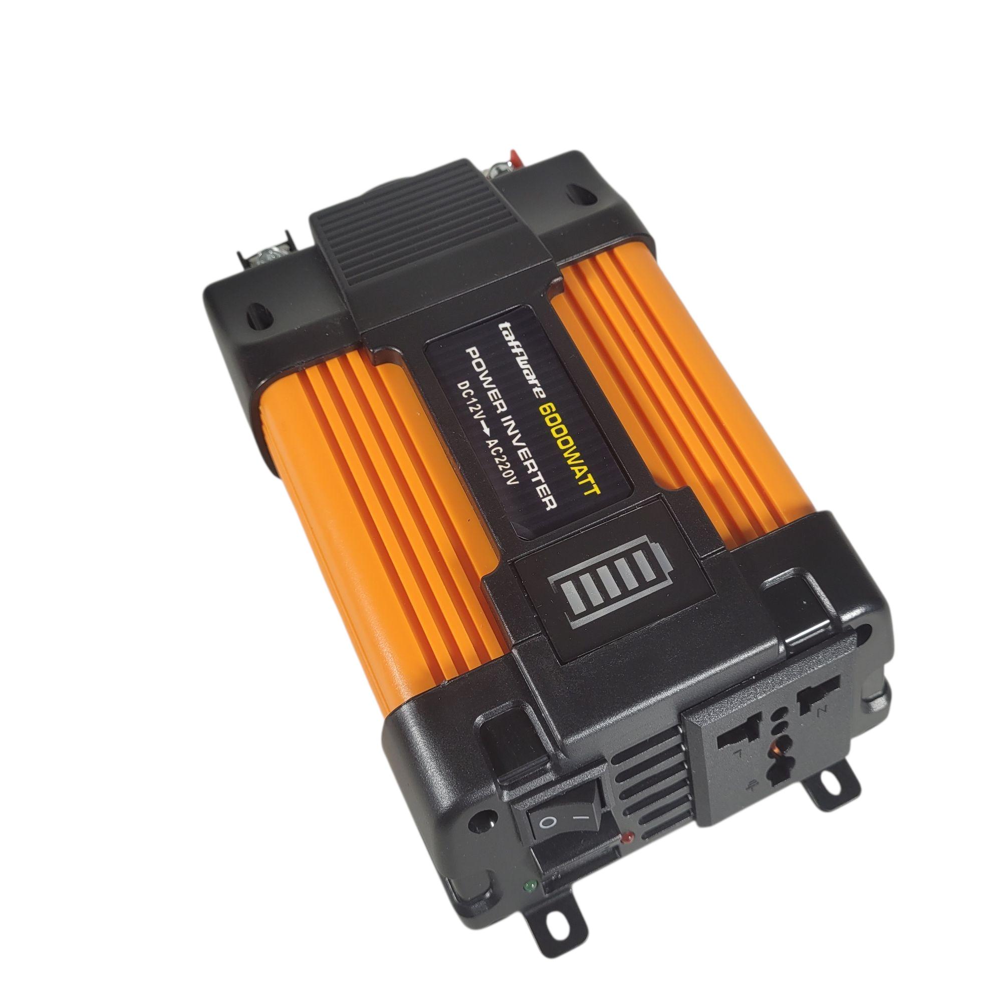 Taffware Car Power Inverter Transformer DC 12V to AC 220V 6000W - Q6000 Gambar produk Taffware Car Power Inverter Transformer DC 12V to AC 220V 6000W - Q6000 - 1