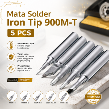 Gambar produk Mayitr Set Mata Solder Station Tool Iron Tip 900M-T 5 PCS - BI5044