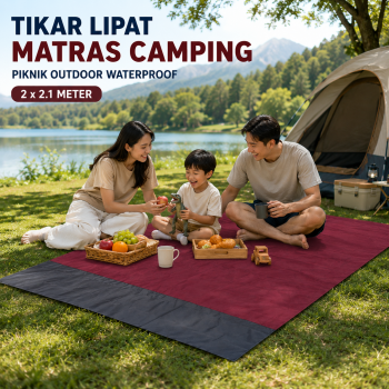 TaffSPORT Tikar Lipat Matras Camping Piknik Outdoor Waterproof Mat - FS-008