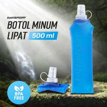 TaffSPORT Botol Minum Lipat Soft Flask Foldable Water Bottle TPU 500ml - TF-50