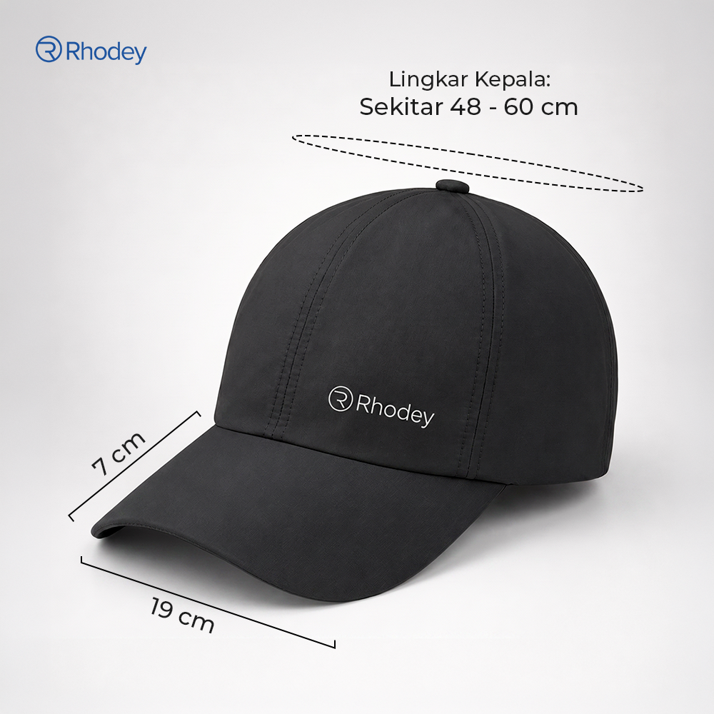 Gambar produk Rhodey Topi Baseball Polos Unisex Polyester Sport Style Cap - MZ237 - 8