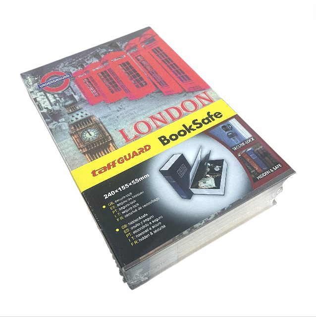 TaffGUARD Kotak Buku Novel Hidden Security Box Book Key Lock Size M - KB-20L Gambar produk TaffGUARD Kotak Buku Novel Hidden Security Box Book Key Lock Size M - KB-20L - Kemasan