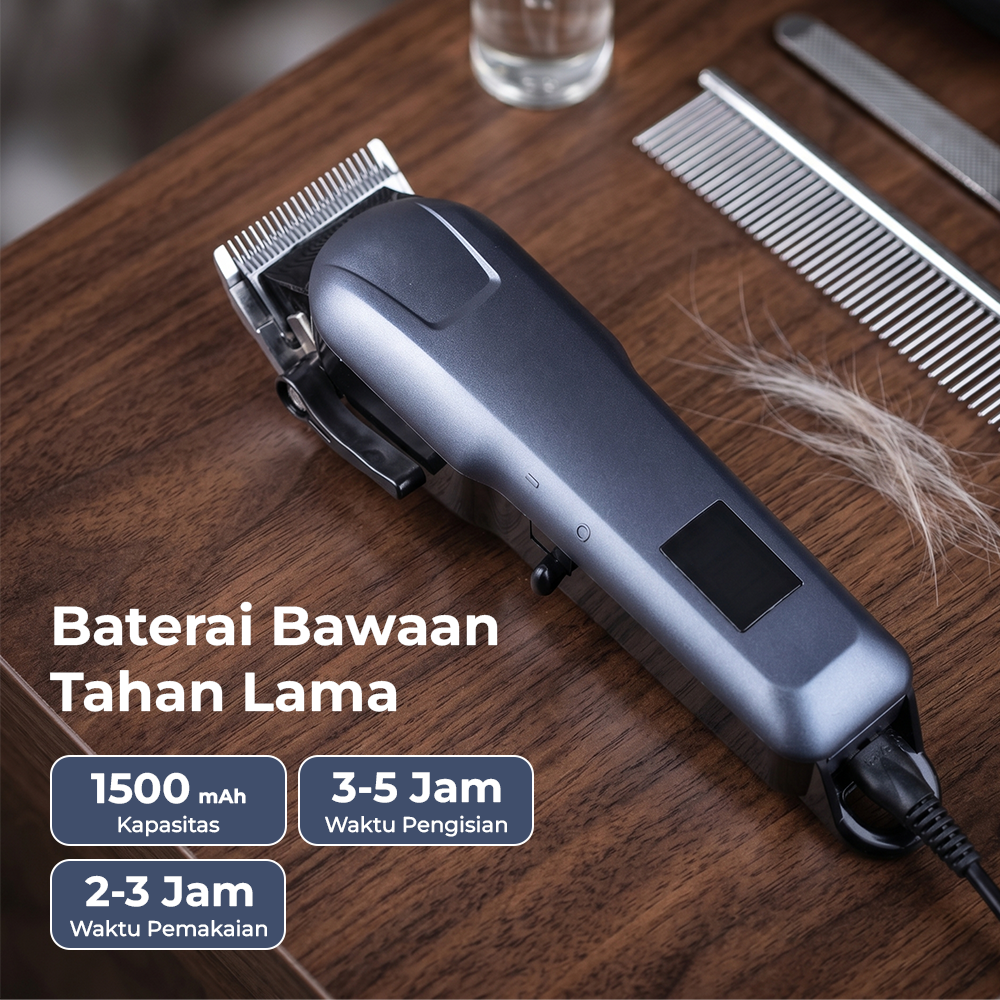 LAFVE Alat Cukur Bulu Hewan Anjing Kucing 6500RPM 1500mAh 5V - D86 Gambar produk LAFVE Alat Cukur Bulu Hewan Anjing Kucing 6500RPM 1500mAh 5V - D86 - 6