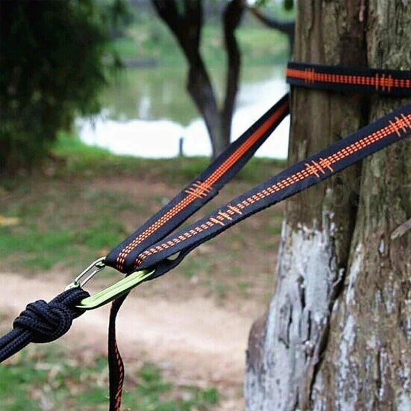 KILLAN Tali Webbing Hammock Strap Polyester 5+1 Loop 300kg 2M 2 PCS - TW-10 Gambar produk KILLAN Tali Webbing Hammock Strap Polyester 5+1 Loop 300kg 2M 2 PCS - TW-10 - 5