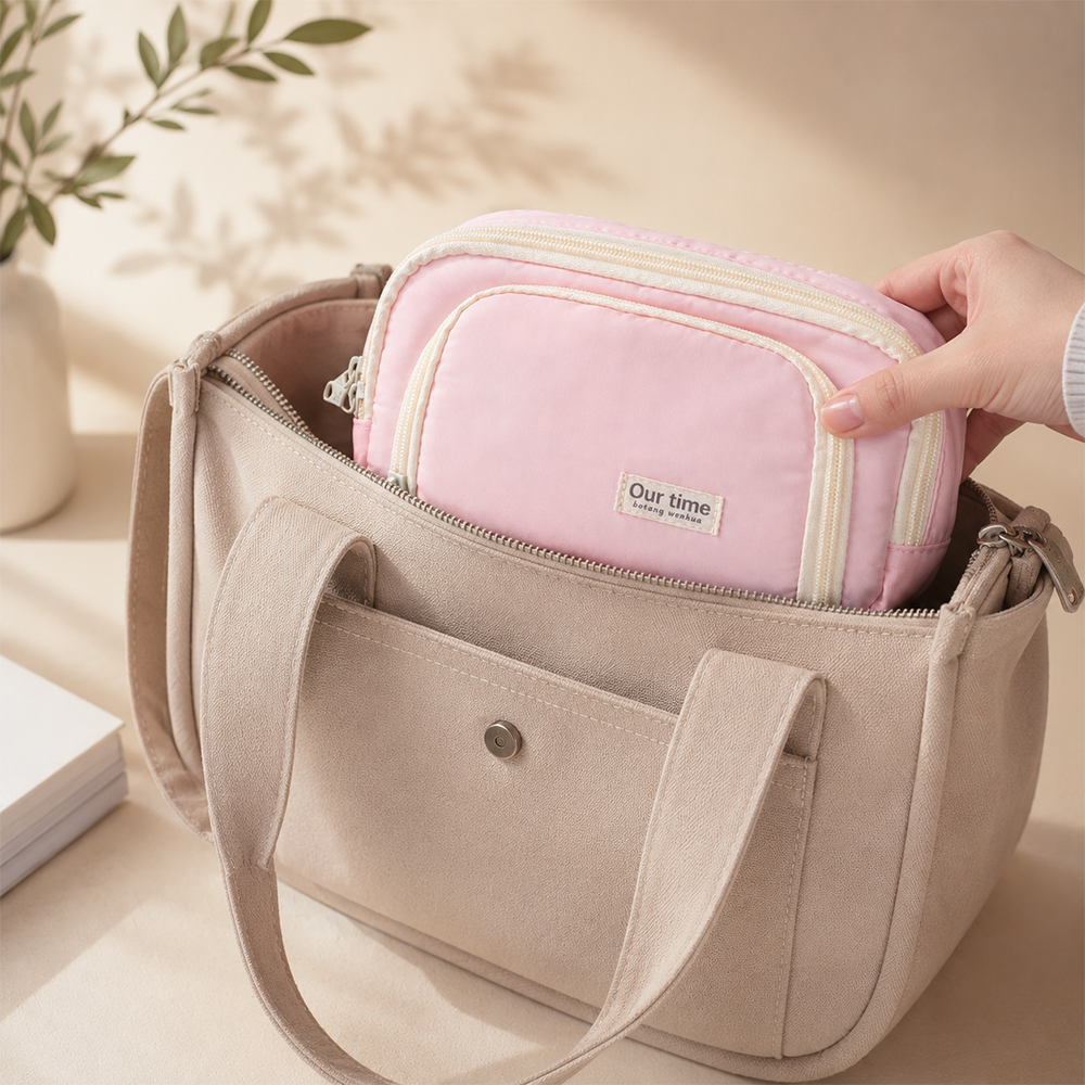 Botang Wenhua Tempat Pensil Multi Layer Case Compact Pouch Stationary - MG-1354 Gambar produk Botang Wenhua Tempat Pensil Multi Layer Case Compact Pouch Stationary - MG-1354 - 7