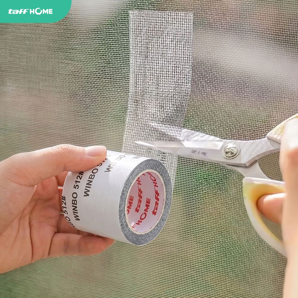 TaffHOME Lakban Kawat Nyamuk Tambalan Jendela Window Repair Tape 2M 50mm - TP512 Gambar produk TaffHOME Lakban Kawat Nyamuk Tambalan Jendela Window Repair Tape 2M 50mm - TP512 - 7
