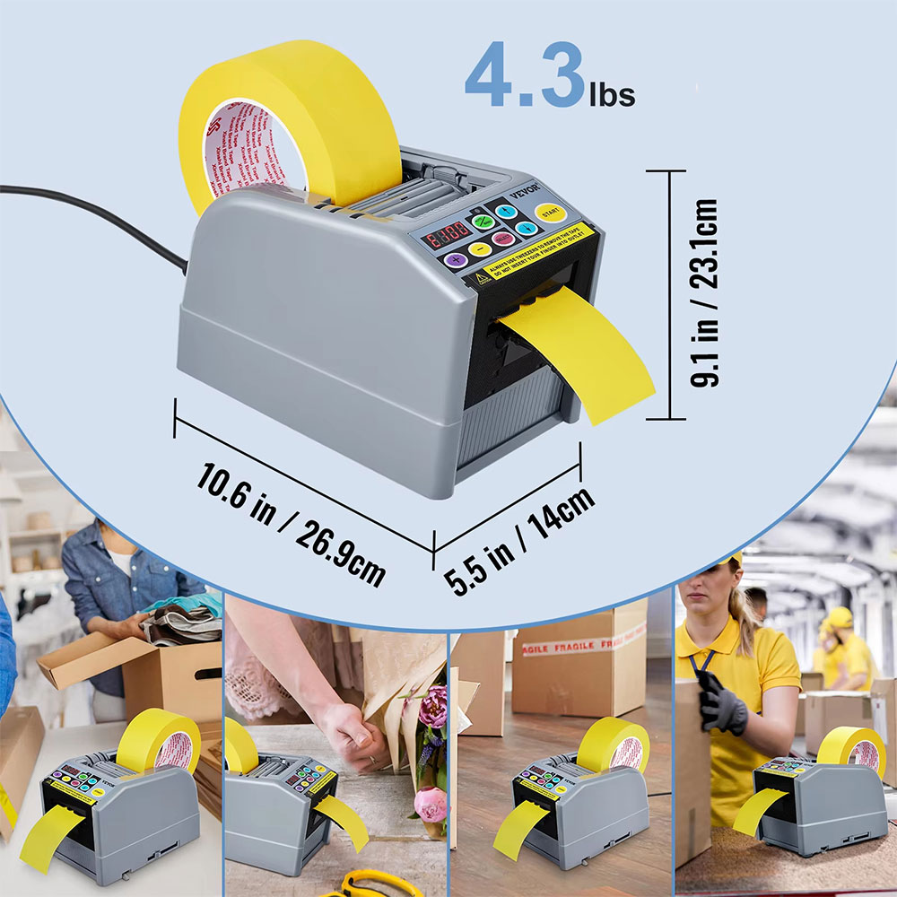 Mezurun Tape Cutter Automatic Dispenser Mesin Pemotong Lakban 25 W - ZCUT-9 Gambar produk Mezurun Tape Cutter Automatic Dispenser Mesin Pemotong Lakban 25 W - ZCUT-9 - 8
