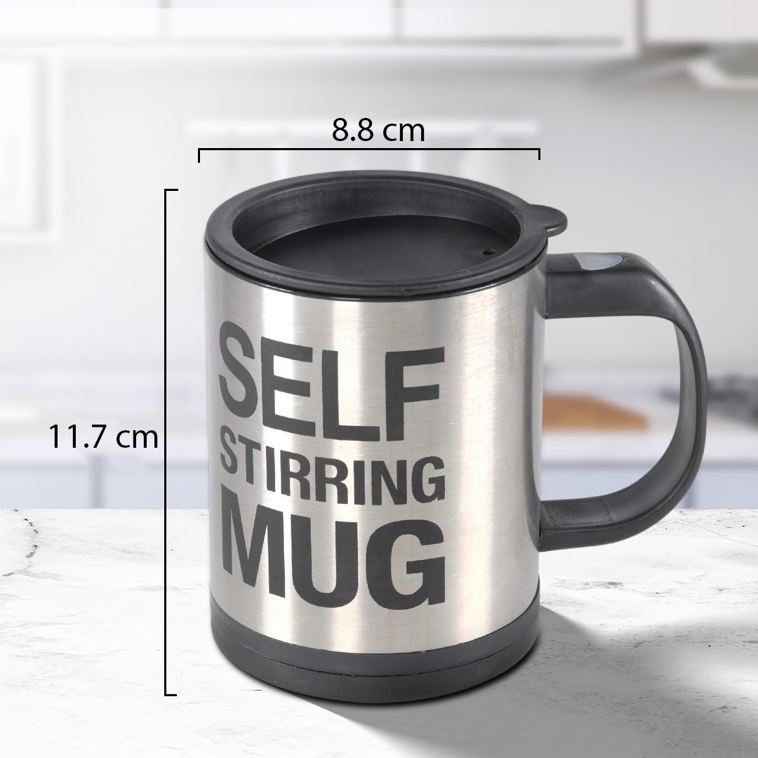 TECHOME Cangkir Aduk Otomatis Baterai AAA Self Stirring Mug 400ml - YD-001 Gambar produk TECHOME Cangkir Aduk Otomatis Baterai AAA Self Stirring Mug 400ml - YD-001 - 5