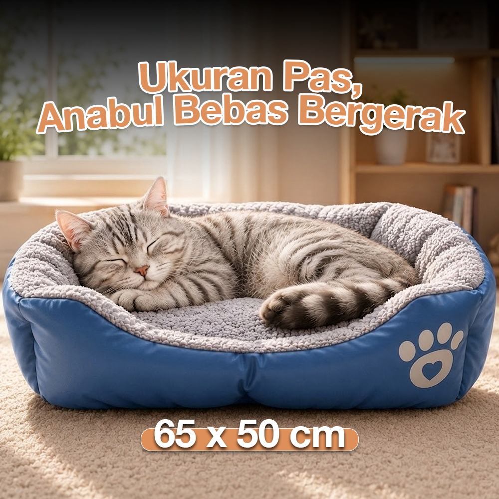 Naturelife Tempat Tidur Hewan Peliharaan Anjing Kucing Pet Dog Bed Size L - NR884 Gambar produk Naturelife Tempat Tidur Hewan Peliharaan Anjing Kucing Pet Dog Bed Size L - NR884 - 2