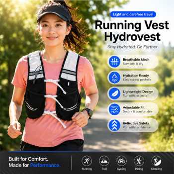 Gambar produk GARE Running Vest Hydrovest Hydration Breathable Rompi Lari Outdoor - WP450