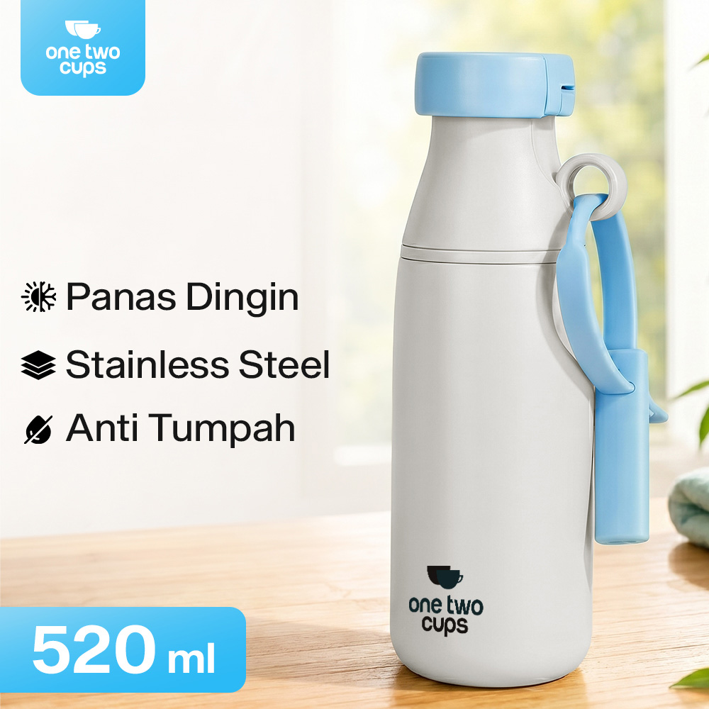 One Two Cups Botol Minum Tumbler Air BPA Free Stainless Steel 520ml - CL520 Gambar produk One Two Cups Botol Minum Tumbler Air BPA Free Stainless Steel 520ml - CL520 - Utama