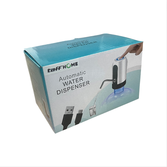TaffHOME Pompa Elektrik Air Minum Galon Dispenser Rechargeable - K1 Gambar produk TaffHOME Pompa Elektrik Air Minum Galon Dispenser Rechargeable - K1 - Kemasan