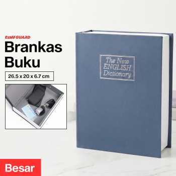 TaffGUARD Brankas Buku Kamus Hidden Safe Box Kunci Manual Anti Maling - KB-10L
