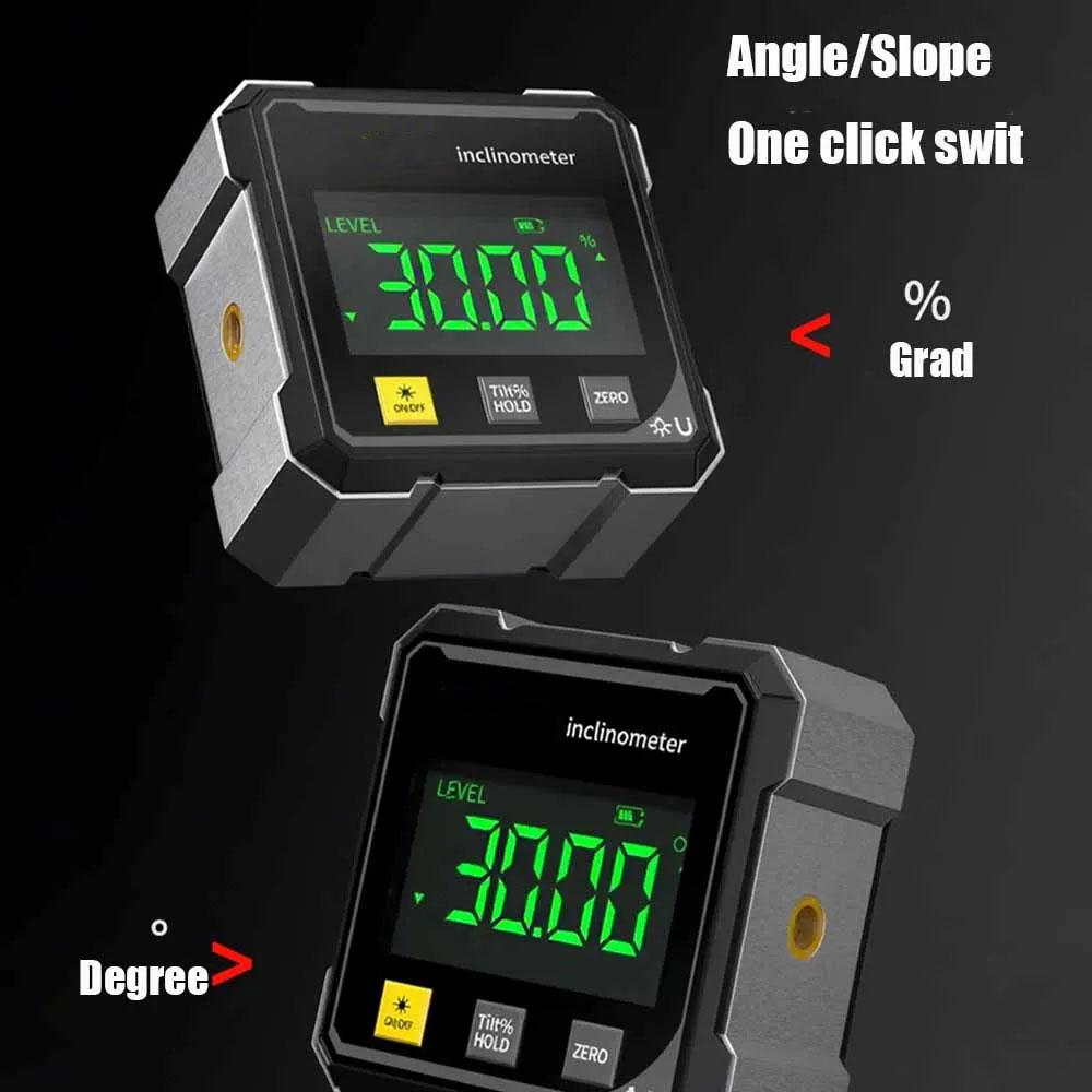 LTOOLS Inclinometer Laser Digital Ukur Kemiringan Magnetik Dipmeter - JC150 Gambar produk LTOOLS Inclinometer Laser Digital Ukur Kemiringan Magnetik Dipmeter - JC150 - 1