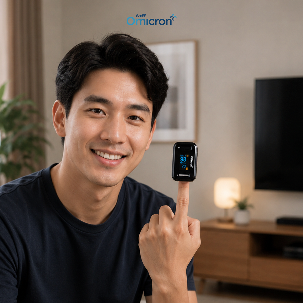 TaffOmicron Fingertip Pulse Oximeter Alat Ukur Saturasi Oksigen Darah - YK-81C Gambar produk TaffOmicron Fingertip Pulse Oximeter Alat Ukur Saturasi Oksigen Darah - YK-81C - 7
