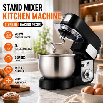 BLUN Stand Mixer Kitchen Machine 6 Speed Baking Pengaduk Adonan 3L - SC-632