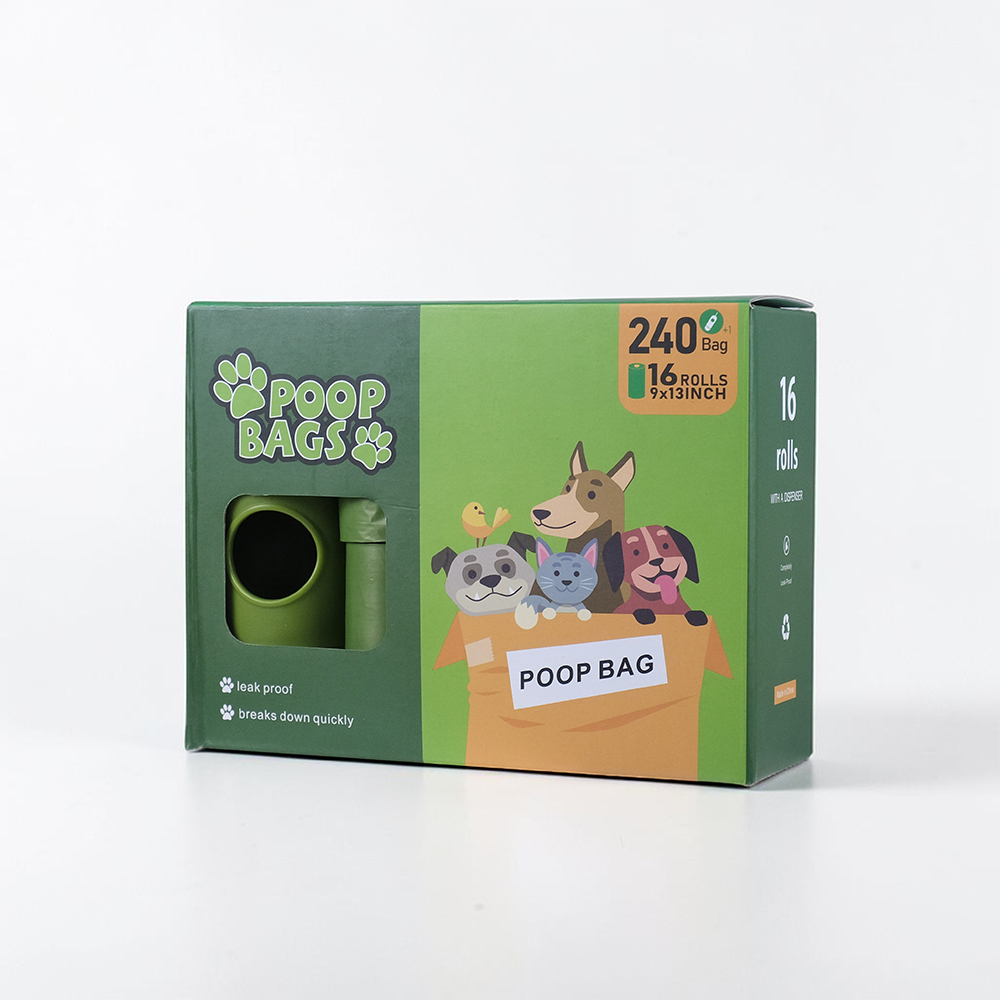 Sudui Plastik Kotoran Binatang Anjing Poop Bags 16 Roll with Dispenser - SU115 Gambar produk Sudui Plastik Kotoran Binatang Anjing Poop Bags 16 Roll with Dispenser - SU115 - Kemasan