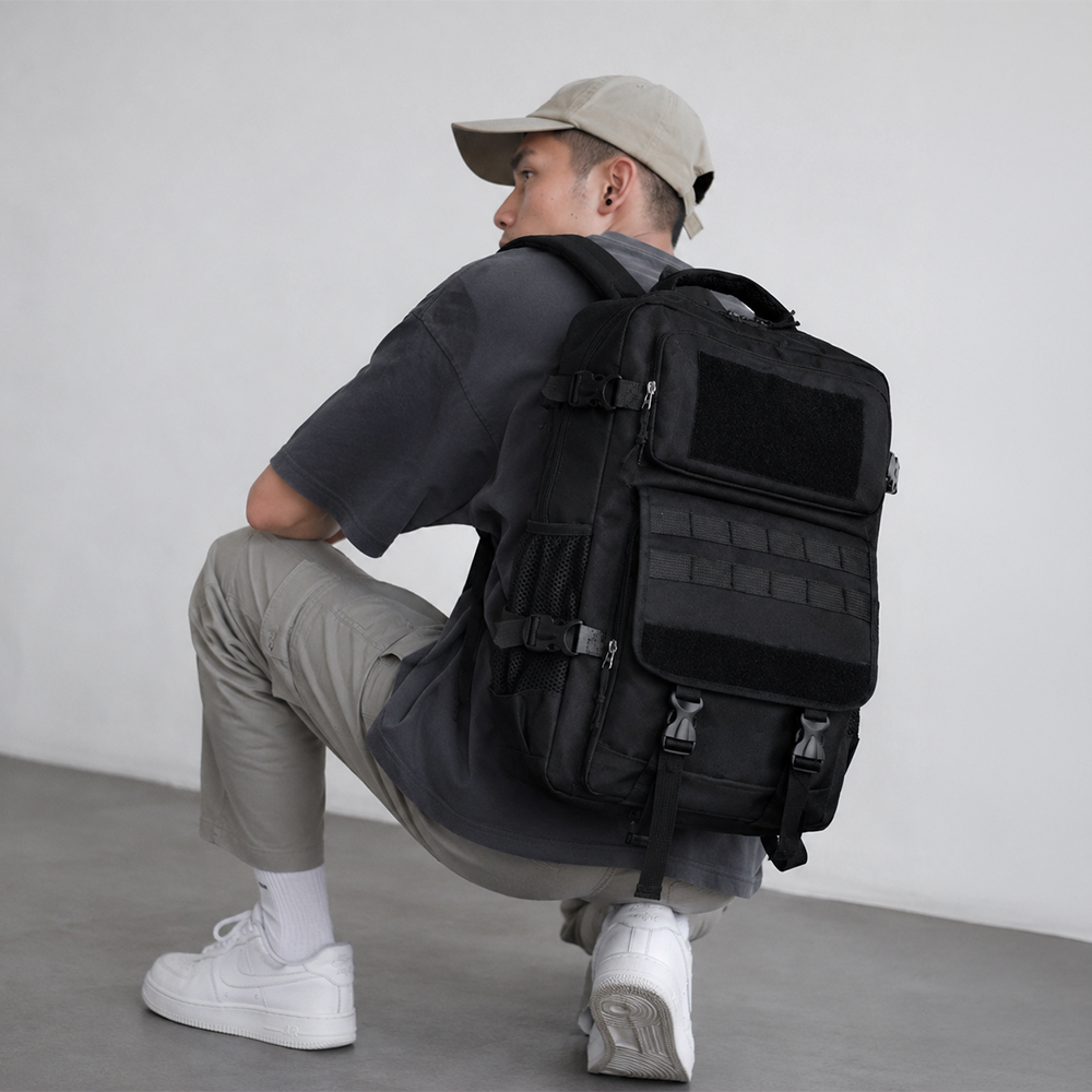 MOJOYCE Tas Ransel Kanvas Traveling Hiking Backpack Oxford Waterproof - MJ700 Gambar produk MOJOYCE Tas Ransel Kanvas Traveling Hiking Backpack Oxford Waterproof - MJ700 - 6