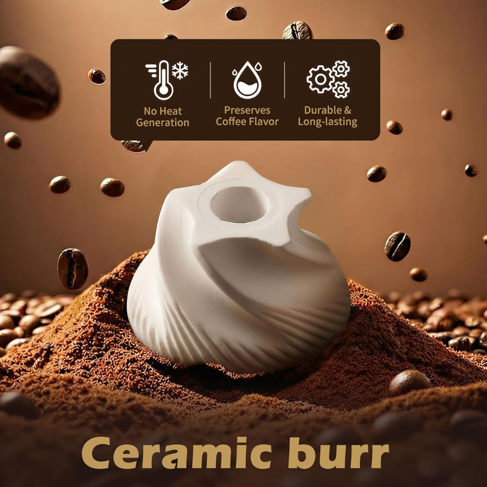 Gingira Alat Penggiling Kopi Manual Coffee Grinder Portable 40 Level - RH-200 Gambar produk Gingira Alat Penggiling Kopi Manual Coffee Grinder Portable 40 Level - RH-200 - 2