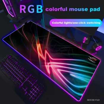 Gambar produk TaffGO Mouse Pad Gaming Illuminated LED RGB Desk Mat 900x400x4mm - GMS-WT-7