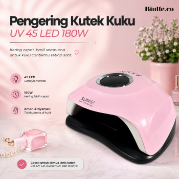 Biutte.co Pengering Kutek Kuku UV LED Nail Dryer 45LED 180W - SUN-M3