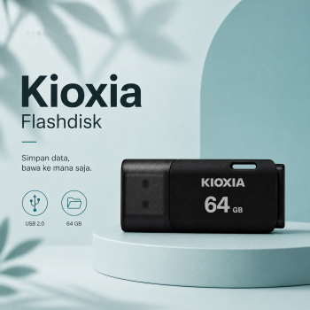 Kioxia Flashdisk Data Storage USB 2.0 Portable 64GB - U202