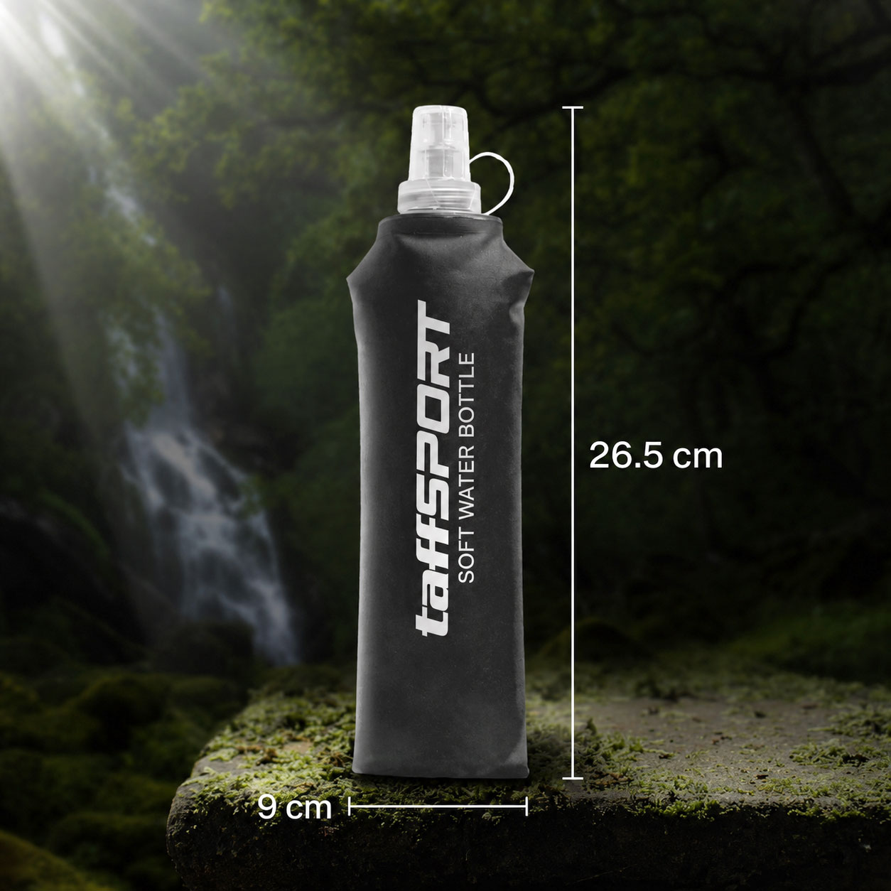 TaffSPORT Botol Minum Lipat Soft Flask Foldable Water Bottle TPU 500ml - TF-50 Gambar produk TaffSPORT Botol Minum Lipat Soft Flask Foldable Water Bottle TPU 500ml - TF-50 - 5