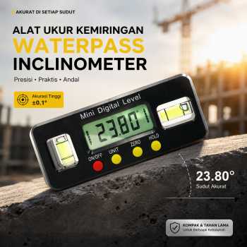 GemRed Alat Ukur Kemiringan Digital Level Angle Waterpass Inclinometer - DL168