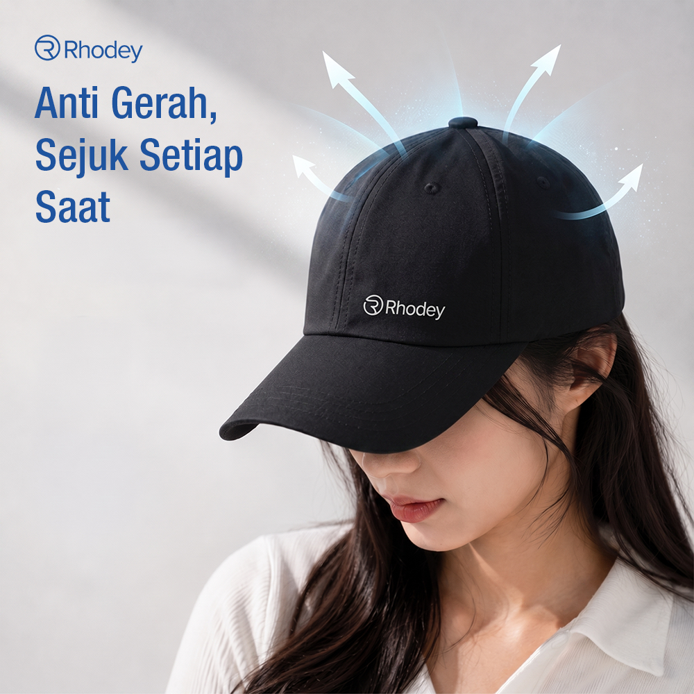 Gambar produk Rhodey Topi Baseball Polos Unisex Polyester Sport Style Cap - MZ237 - 3