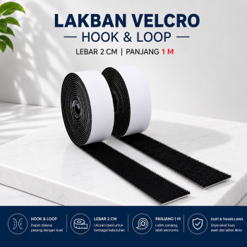 HAFINE Lakban Velcro Hook and Loop Magic Nylon Sticker - ZNK110