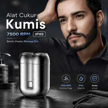 VOLAZ Alat Cukur Kumis Elektrik Mini Trimmer Shaver 7500 RPM IPX6 - TY-500