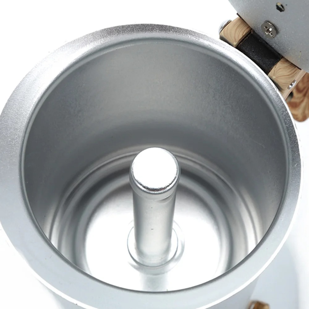 One Two Cups Moka Pot Teko Kopi Espresso Coffee Maker Stovetop 3 Cups 150ml - Z75 Gambar produk One Two Cups Moka Pot Teko Kopi Espresso Coffee Maker Stovetop 3 Cups 150ml - Z75 - 3