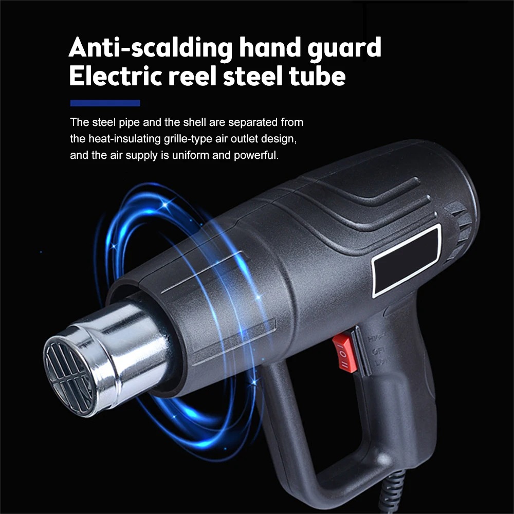 DEEPEEN Heat Gun Hot Air 2000W Adjustable Temperature 2000W 220V - XA-020 Gambar produk DEEPEEN Heat Gun Hot Air 2000W Adjustable Temperature 2000W 220V - XA-020 - 3