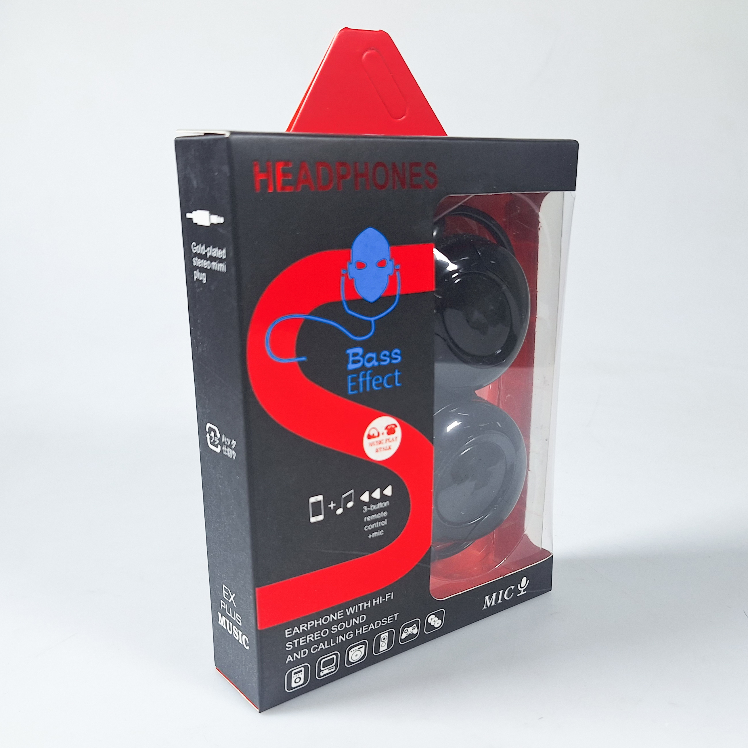 Gambar produk Shini Headphone Kabel Microphone Earhook Clip-on Sporty Jack 3.5mm - SN360 - Kemasan