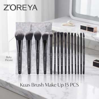 Gambar produk Zoreya Kuas Brush Make Up 15 Set dengan Pouch - ZZ15